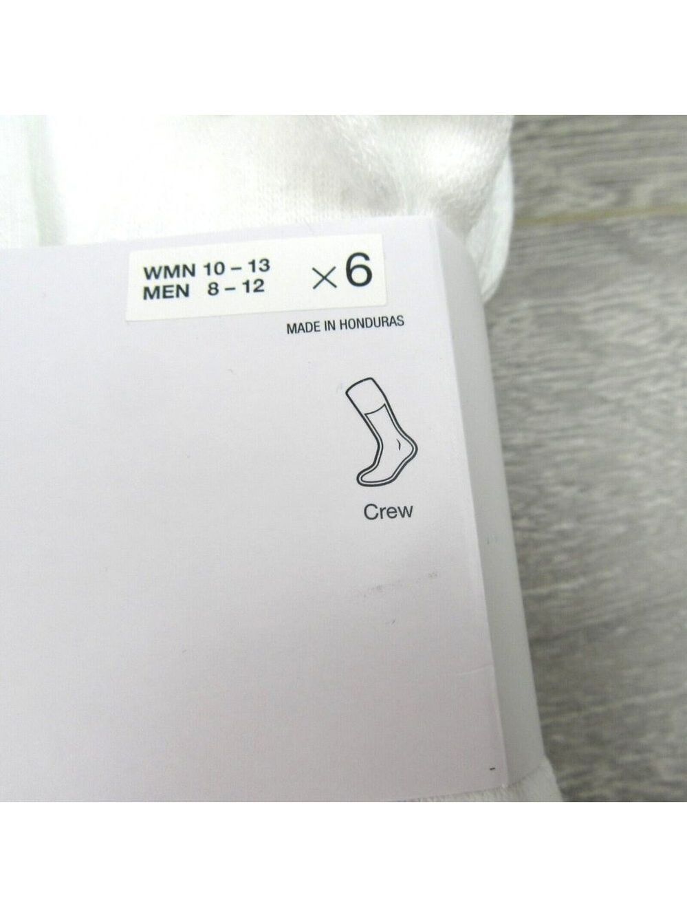 Nike Everyday Plus Cushion Crew Socks White 6 Pack Men's Sz 8-12 NEW - Picture 4 of 9